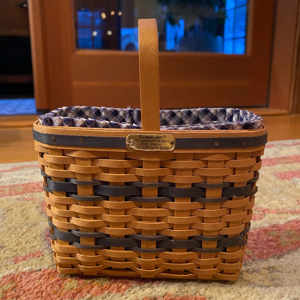 Miniature Bread and Milk Basket